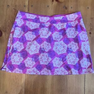 Tranquility Colorado Clothing Pink Purple Mandala Floral Athletic Skort XL A9